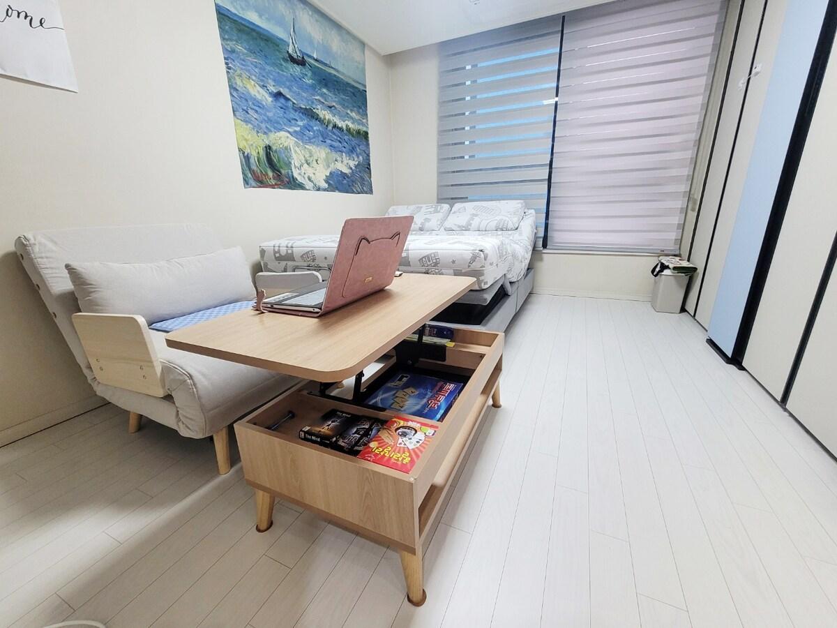 기타 지역의 프라이빗 하우스 (40m², 침실 1개, 프라이빗 욕실 1개) (HOYA하우스/Moving bed/출장/보드게임/동성로5분)