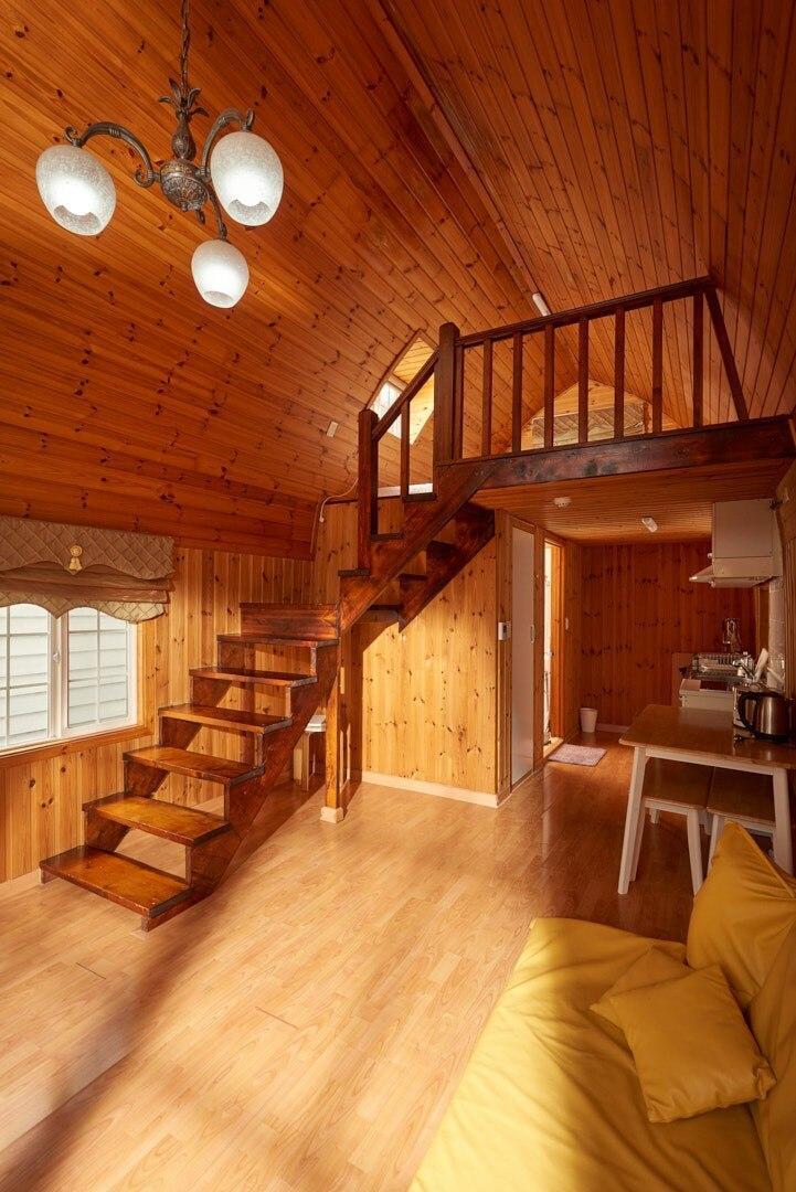 대화면의 프라이빗 하우스 (50m², 침실 1개, 프라이빗 욕실 1개) (D. 소나무(복층,독립된 캐빈형 객실))